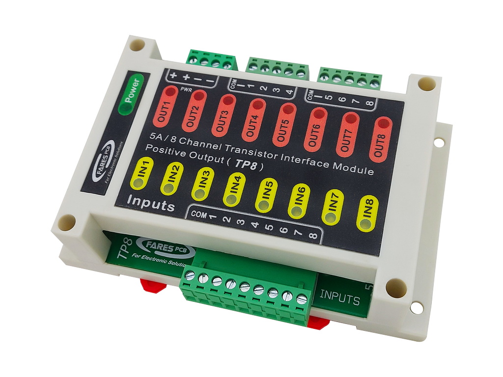 5A/8Channel +ve Output Transistor Interface Module TP8 Fares PCB