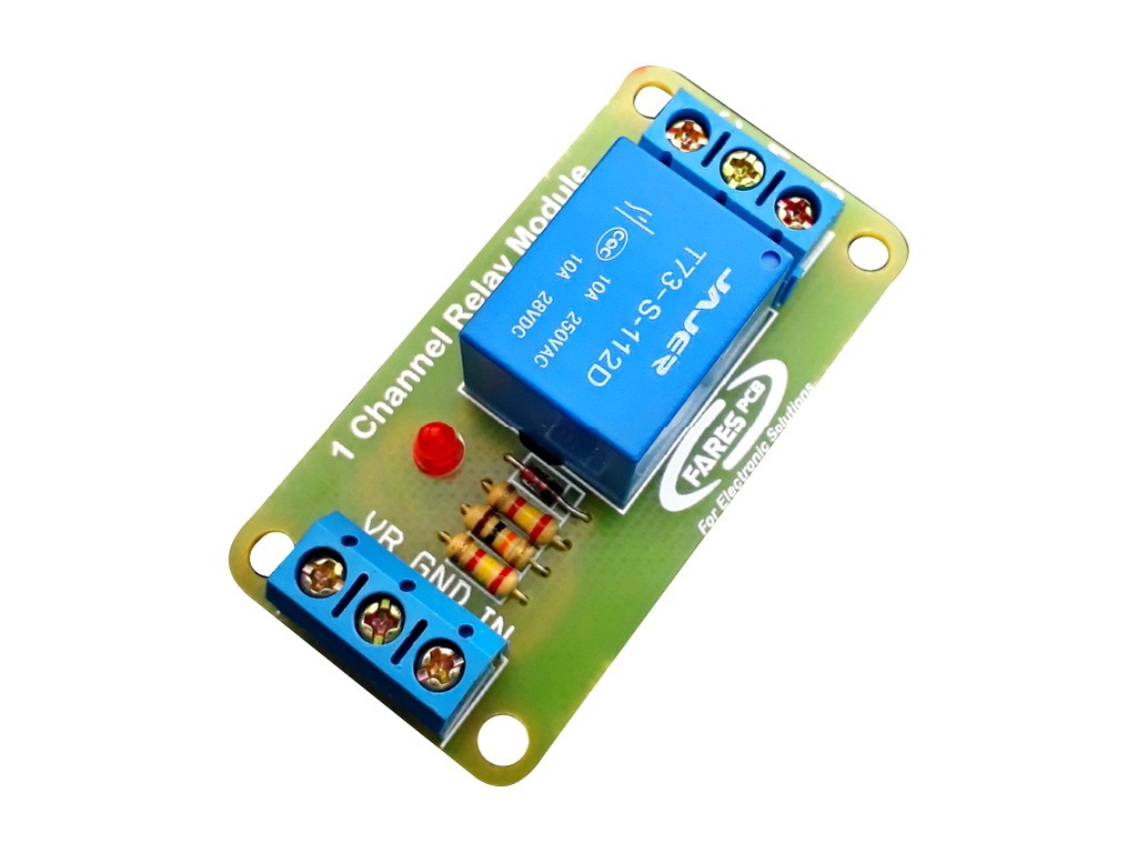 1Channel Active High Relay Module (12V) RM112 Fares PCB