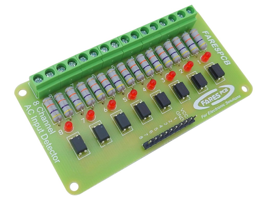 8Channel Optoisolated AC Input Detector Module (ACD8) Fares PCB