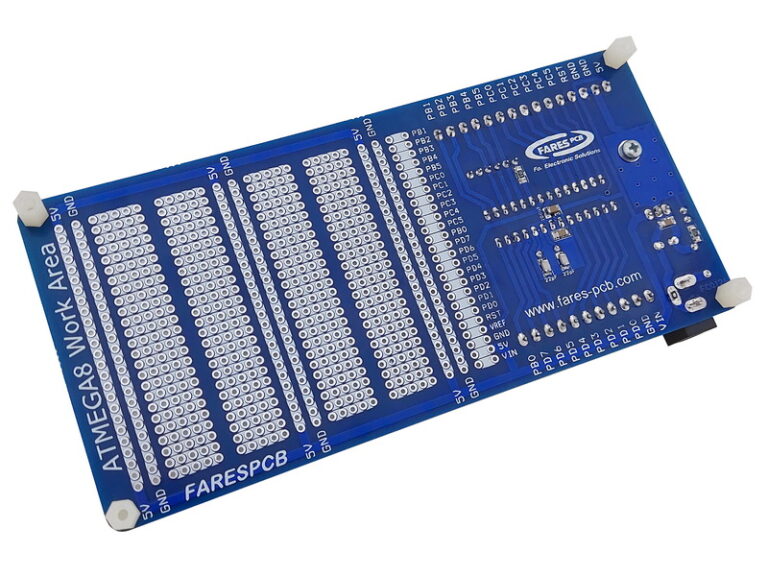 ATMEGA8/48/88/168/328 Project Kit – Fares PCB