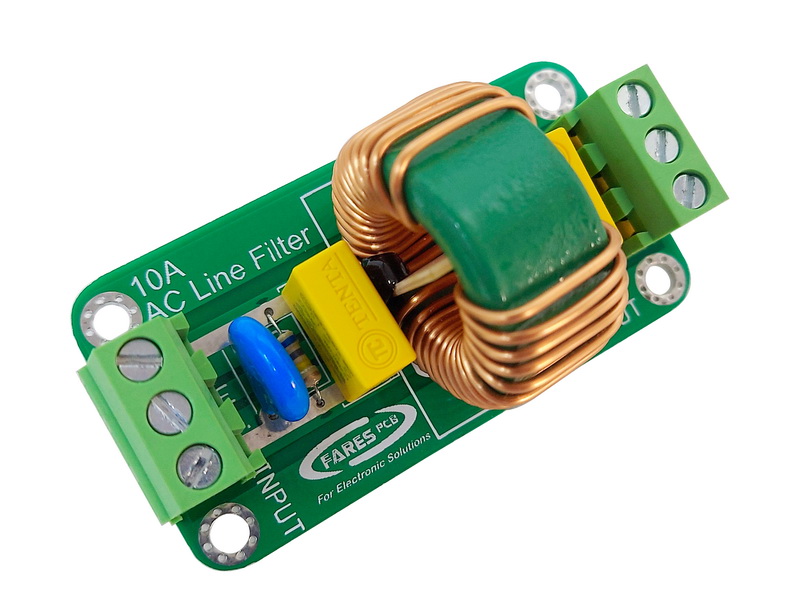10A AC Line Filter Fares PCB