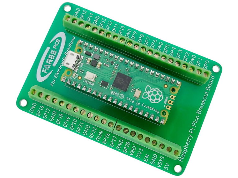 Raspberry Pi Pico Breakout Board – Fares PCB